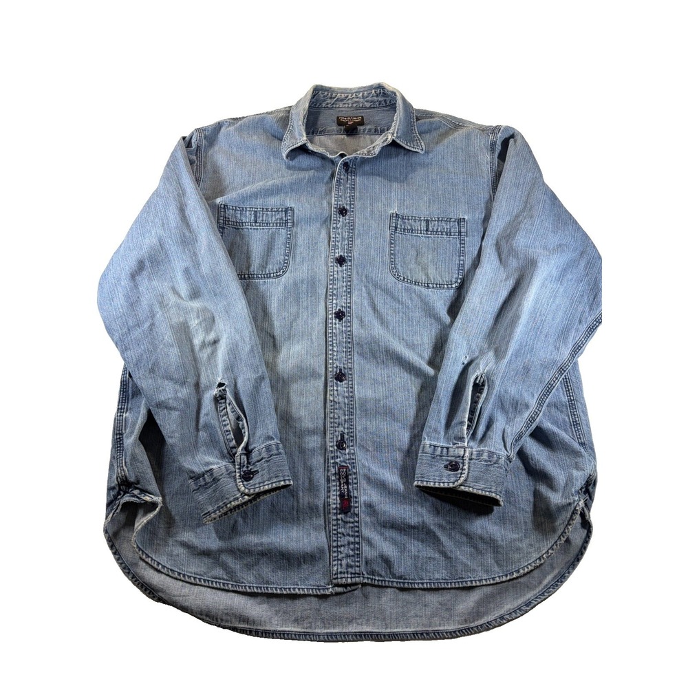 Ralph Lauren Polo Jeans Company Denim Long Sleeve Button Down XL